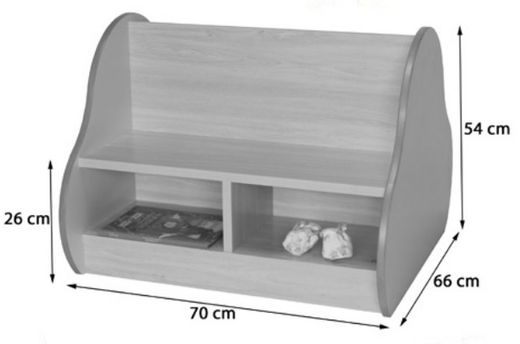 Banc doble 4 nens/es