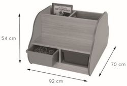 Banc llibreria doble 4 nens/es