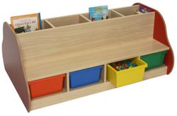 Banc llibreria doble 8 nens/es
