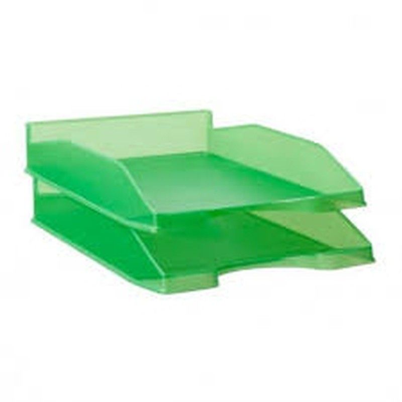 Bandeja sobremesa translúcida, Verde