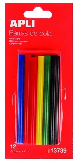 Recambio barras de cola termofusible color Ø 7,5 mm x 10 cm