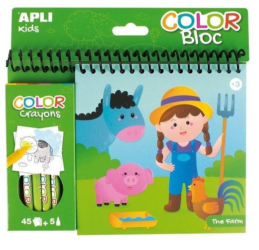 Bloc dibujos + cera La Granja