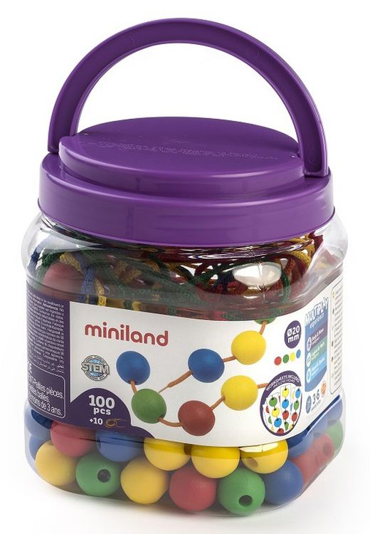 Boles ensartables 20 mm., 100 unt.