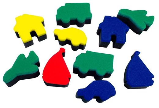Esponjas para Imprimir: Transporte