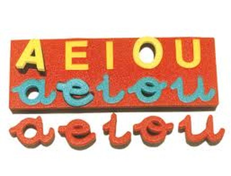 Esponjas para Imprimir: Vocales