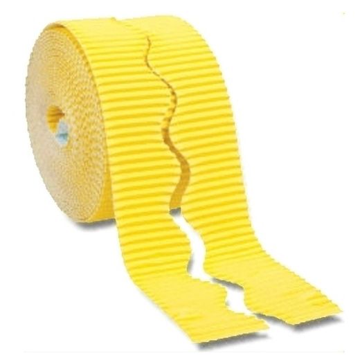 Borde de ondas 57 mm x 15 m Amarillo Canario