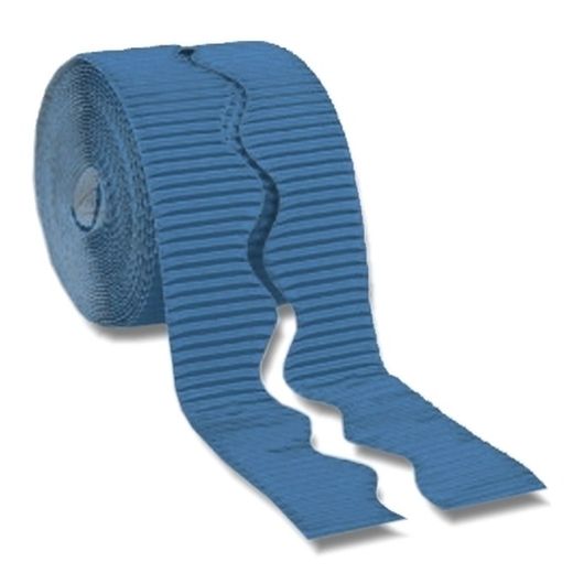 Borde de ondas 57 mm x 15 m Azul Oscuro