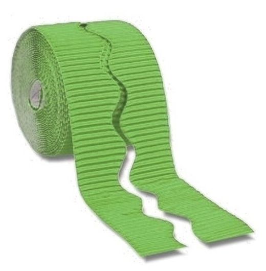 Borde de ondas 57 mm x 15 m Verde Claro