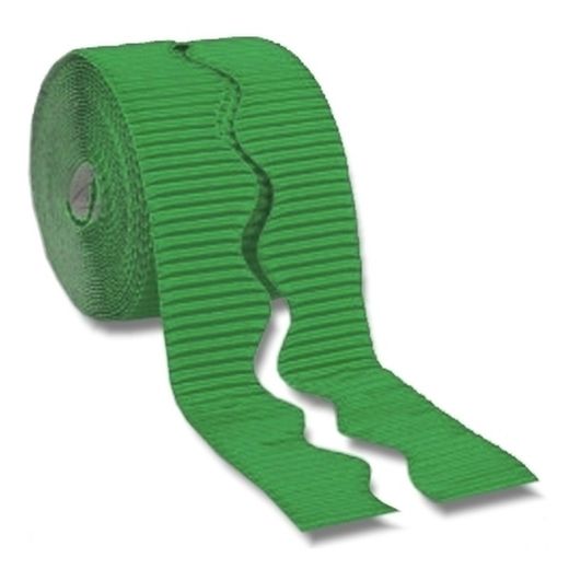 Borde de ondas 57 mm x 15 m Verde Manzana