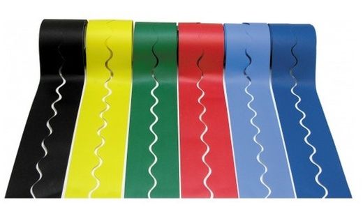Borde de ondas liso colores surtidos