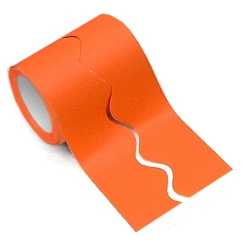 Borde de ondas liso 57 mm x 15 m Naranja