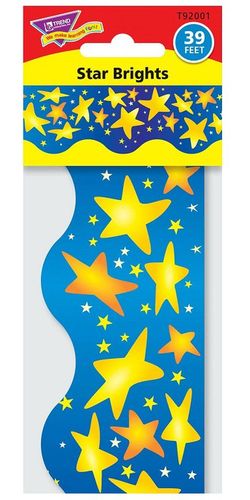 Borde de ondas liso Estrellas Brillantes