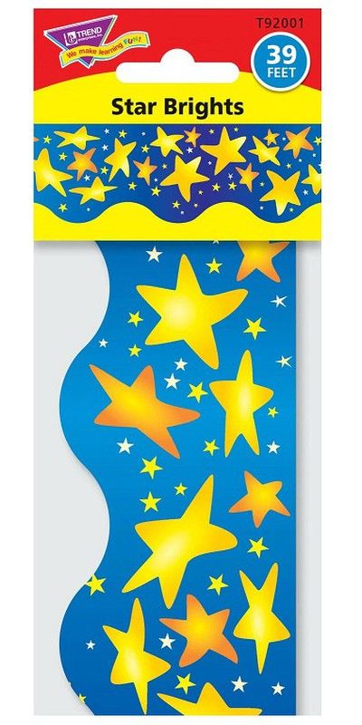 Borde de ondas liso Estrellas Brillantes