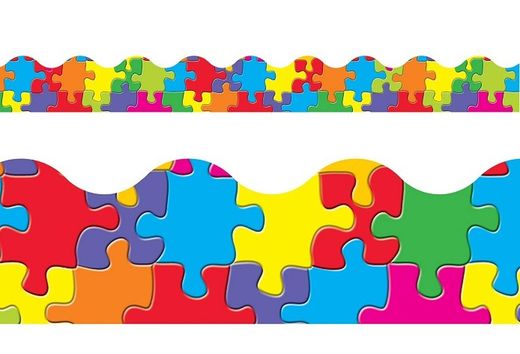 Borde de ondas liso Puzzle