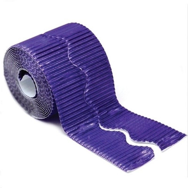 Borde de ondas metalizada púrpura