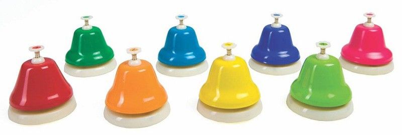 Campanitas musicales de mesa grandes