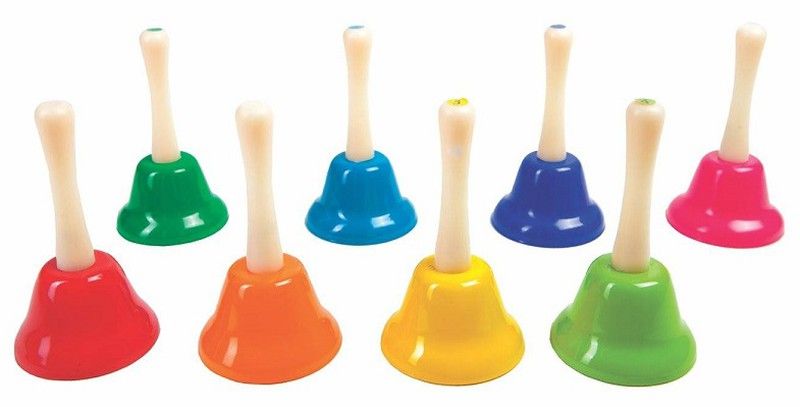 Campanitas musicales de mano pequeñas