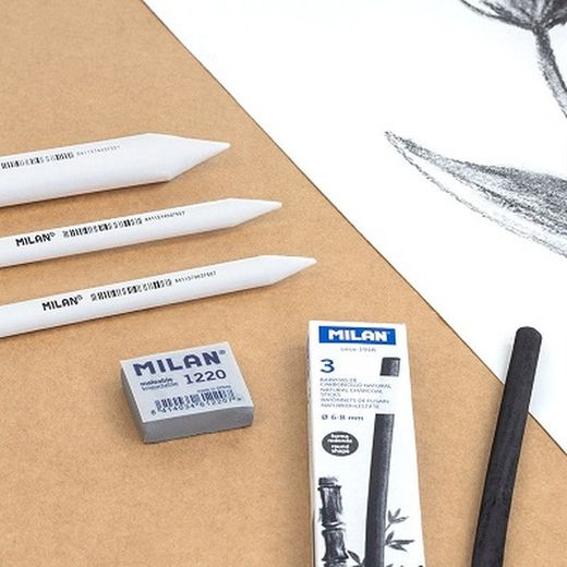 Carbonet natural cilíndric Ø 6-8 mm, caixa 3 barretes