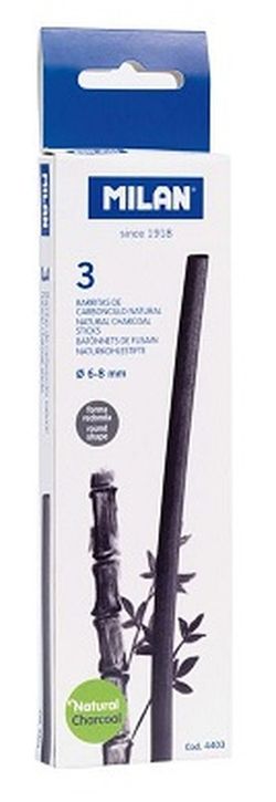 Carbonet natural cilíndric Ø 6-8 mm, caixa 3 barretes