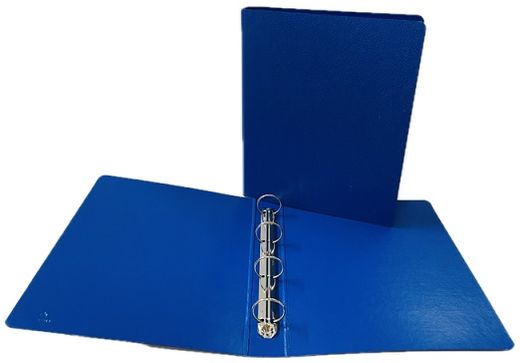 Carpesano 4 anillas 40 mm. folio plantado azul