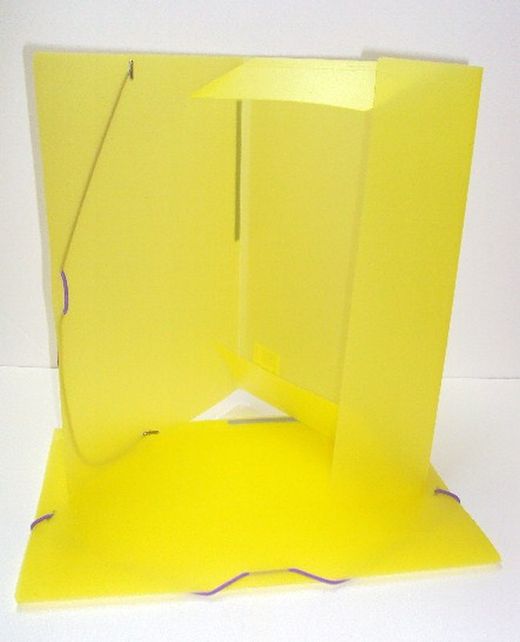 Carpeta 3 solapes Colorgraf polipropilè, Groc