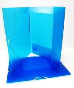 Carpeta 3 solapes Colorgraf polipropilè, Blau