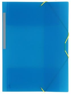 Carpeta 3 solapes Colorgraf polipropilè, Blau