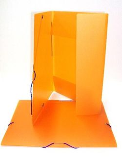 Carpeta 3 solapes Colorgraf polipropilè, Taronja