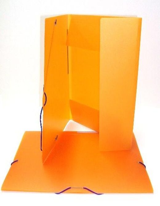 Carpeta 3 solapes Colorgraf polipropilè, Taronja