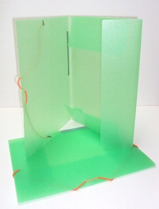 Carpeta 3 solapes Colorgraf polipropilè, Verd