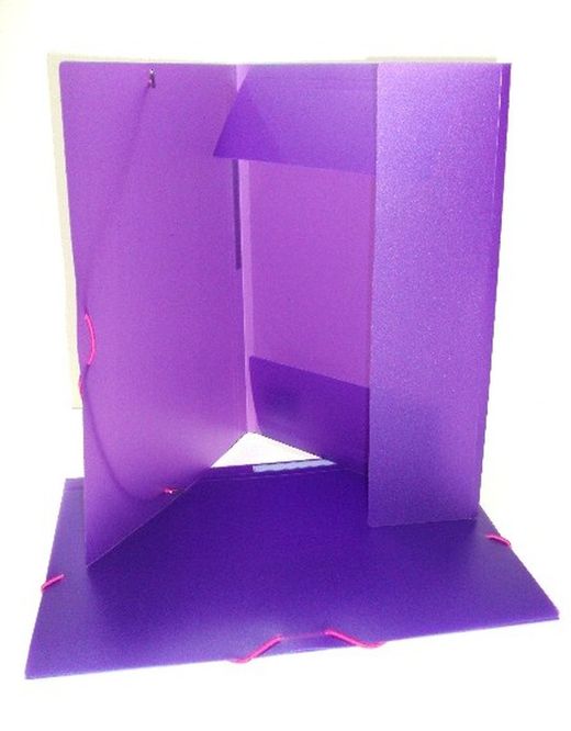 Carpeta 3 solapes Colorgraf polipropilè, Violeta
