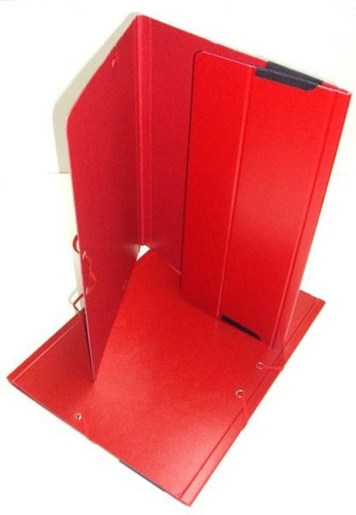 Carpeta bolsa Fº presspan, rojo