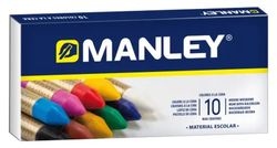 Ceras MANLEY caja 10 colores