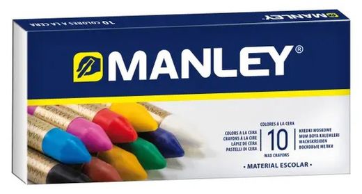 Ceras MANLEY caja 10 colores