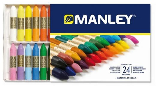 Ceras MANLEY caja 24 colores