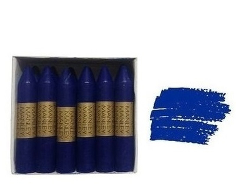 Ceras MANLEY Nº 18 azul oscuro caja 12 unidades Manley MF-P0413 —  latiendadelmaestro