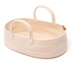 Cistell portabebès de cotó per a ninot