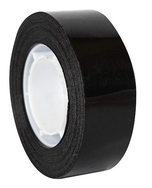 Cinta adhesiva negro 19 mm x 33 m