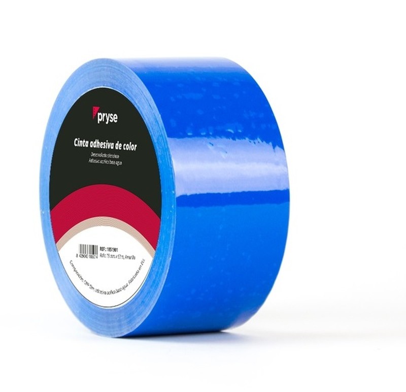 Cinta adhesiva 48mm x 63m Azul Pryse MF-O0904 — latiendadelmaestro