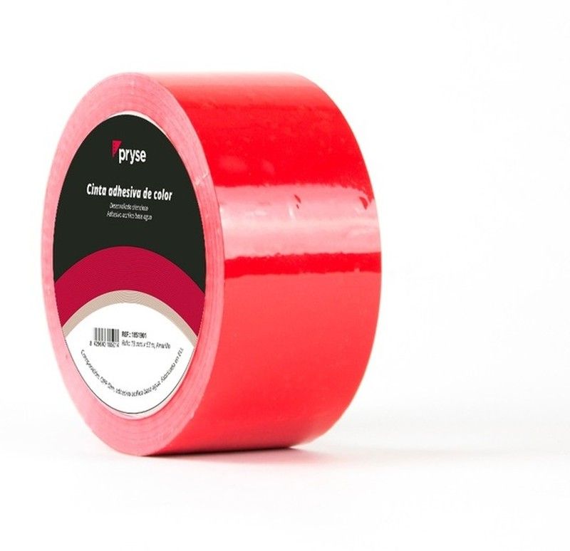 Cinta adhesiva 48mm x 63m Rojo
