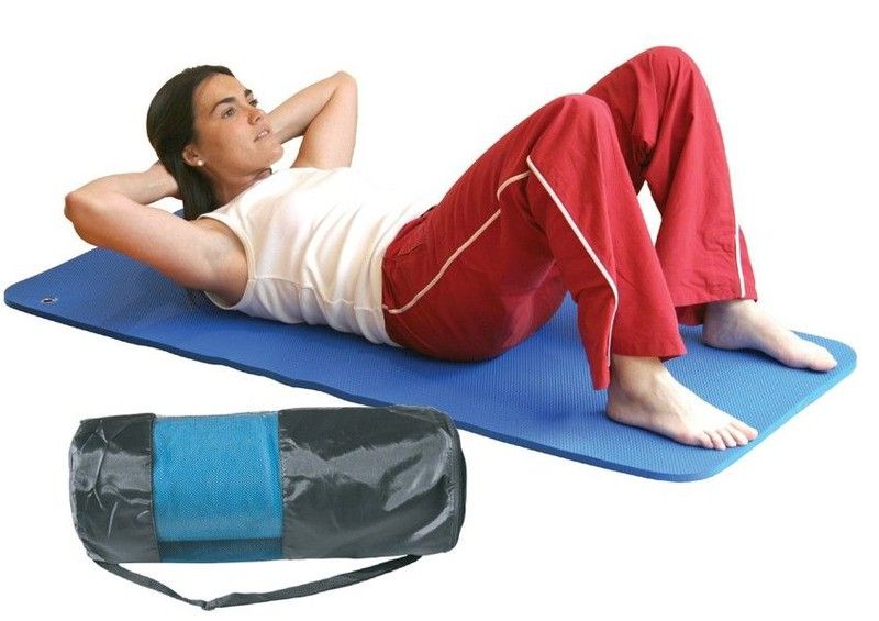 Colchoneta caucho 140 x 58 x 1 cm. amb bossa