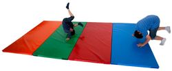 Colchoneta escolar con velcro azul 5 cm.