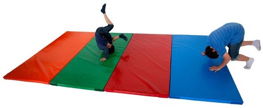 Matalàs escolar amb velcro blau 5 cm.