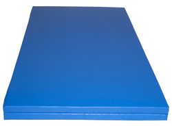 Colchoneta plegable dos cuerpos azul 200 x 200 x 5 cm