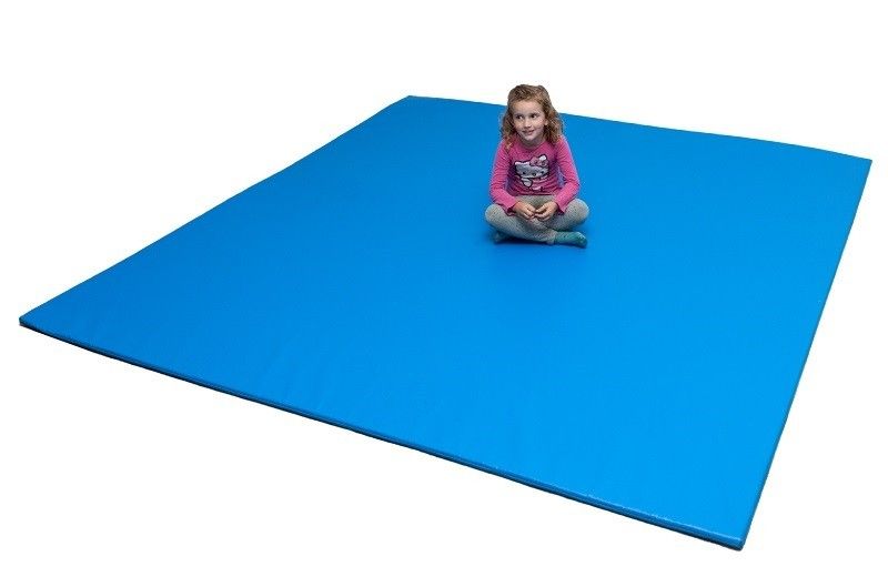 Colchoneta tatami azul 150 cm.