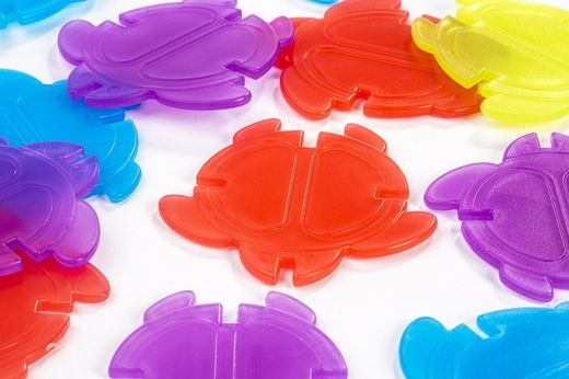 Color y posición Translucent Math Turtles