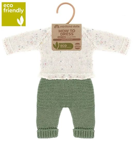 Conjunt de punt 32 cm jersei i pantalons