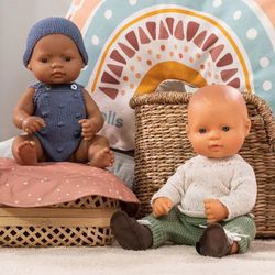 Conjunt de punt 32 cm pelele i gorra