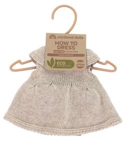 Conjunto de punto 32 cm vestido y diadema