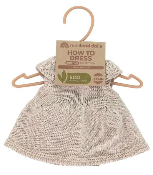 Conjunto de punto 32 cm vestido y diadema